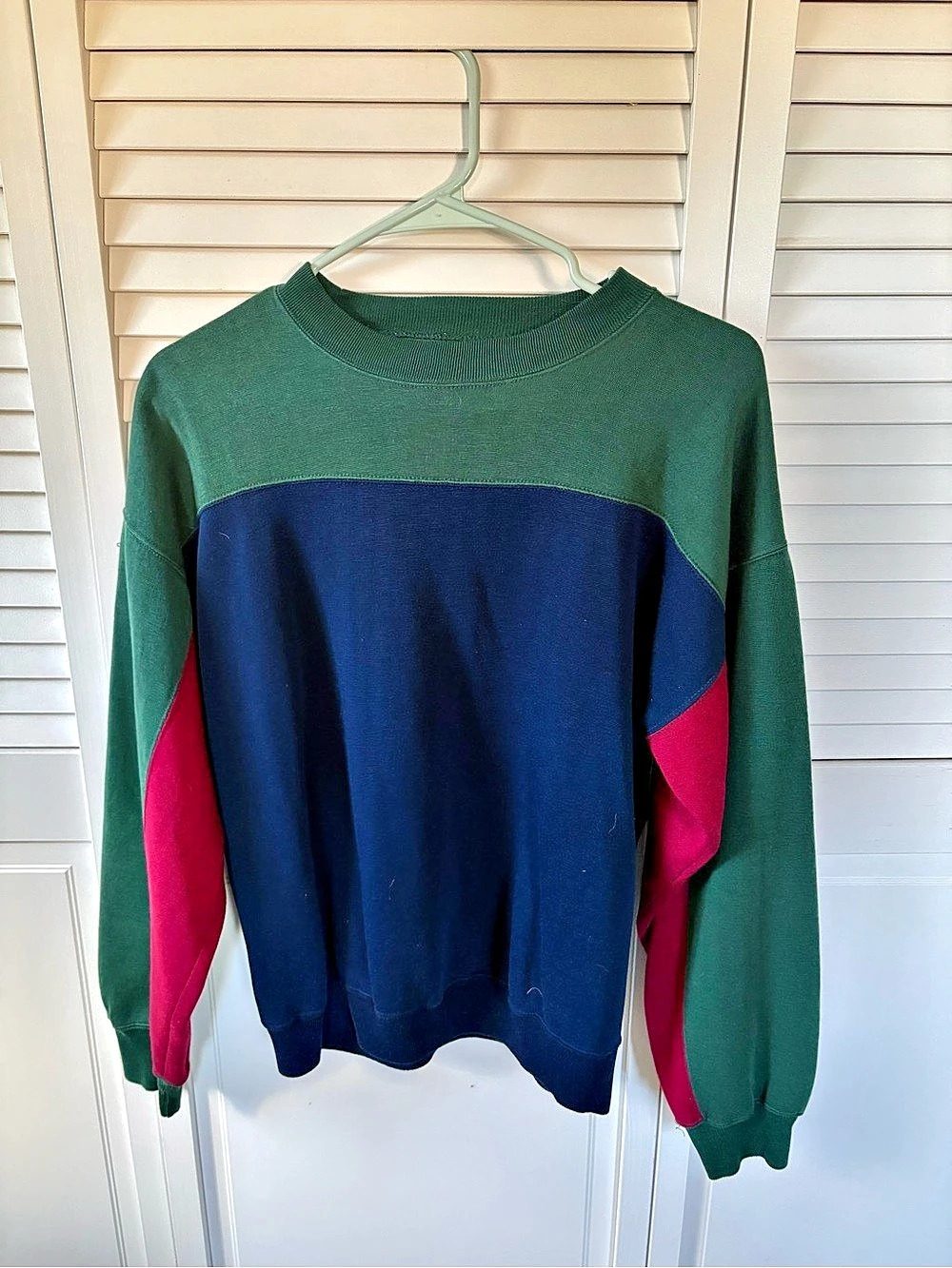 Vintage 90s premier international color block crewneck sweatshirt